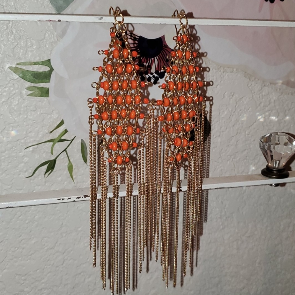 bebe long earrings🔥🔥